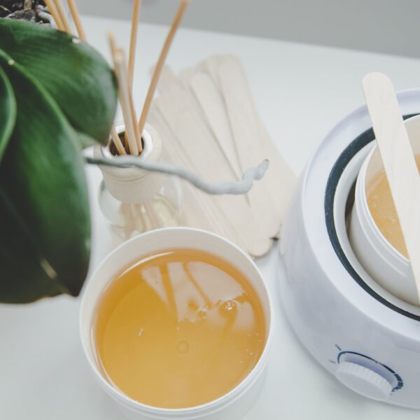 Hot,Wax,In,White,Bowl,For,Hair,Removal