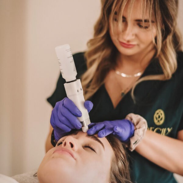Women getting a facial